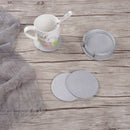 Coaster PU Leather Non Slip Coasters with Holder for Drinks Protect Furnitu