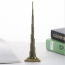 Alloy Dubai Halifah Tower Satue World Landmark Building Home Decor Bronze