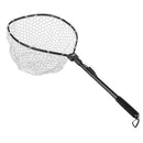 Leo Fly Fishing Net Fish Landing Net With Folding Aluminum Handle And Soft