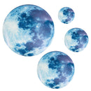 Glow In The Dark Moon PVC Stickers Kids Bedroom Ceiling Wall Decals YA011