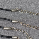 18" 100pcs Rubber Necklace Braid Cord Findings Lobster Clasp DIY Gift Wholesale