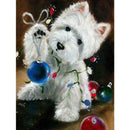 DIY Full Drill Diamond Painting Christmas Gift Dog Ball Cross Stitch Craft