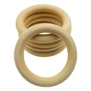 10 pcs Natural Wooden Ring Jewelry Making Unfinished DIY crafts 70 mm C8X8