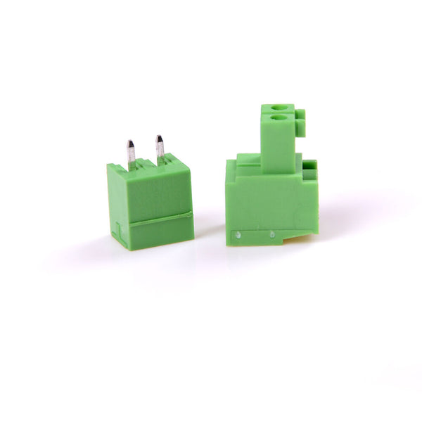 10X 2EDG 2Pin Plug-in Screw Terminal Block Connector 3.81mm Pitch Right Angle Kw