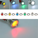8mm Red 12V LED Metal Indicator Flashing Light Blinker