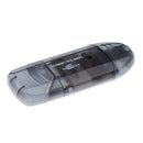 USB 2.0 Flash Memory Card Reader All-in-One For SDHC TF MMC Black