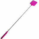 Flyswatter Fly tapper mosquito insects swatter telescopic up to 73 cm pink