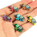 10Pcs Mini Colorful Enamel Elephant Connectors For DIY Bracelet Necklace Making
