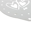 Two hearts Stainless Steel Metal Chocolate Coffee Art Mould Coffee Stencils  OZ