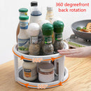 Multifunction Rotating Jars Spice Rack Bottle Storage Cabinet Kitchen HoldeS Hn