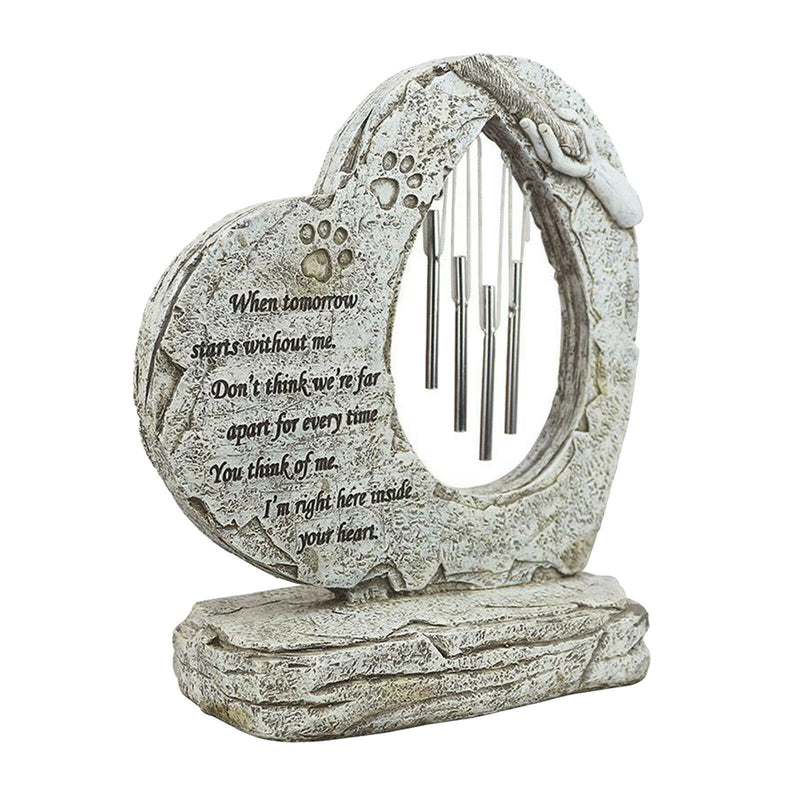 Dog Memorial Stone, Hand-Printed Heart-Shaped Personalized Loss of Pet Gifts Dog