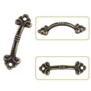 10X Bronze Handle Knob Retro Arch Tracery Drawer Wooden Jewelry Box Cabinet Pull