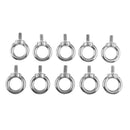 10x 316 Grade Stainless Steel Lifting Ring Eye Bolt Nuts Screws Bolts 8mm