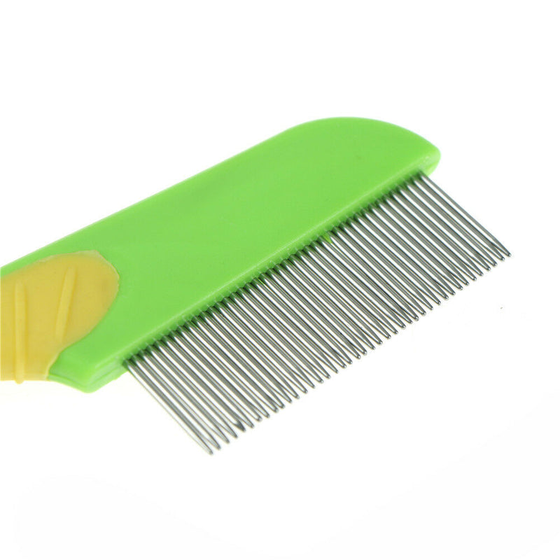 Pet Rake Comb Hair Grooming Trimmer Dog Cat Stainless Steel Pins Cleaning Too %o
