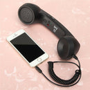 3.5mm Retro Radiation-Proof Telephone Handset Cell Phone Receiver (Black) A