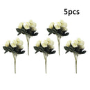5X Artificial Flowers Bouquet Silk 12 Heads Rose Home Wedding Party Floral Decor