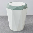 2Pcs Rubbish Garbage Bin Trash Can Swing Lid Bathroom Living Room Hotel