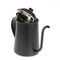 Black Stainless Steel 650ml Coffee Tea Pot Hand Coffee Pot Small Mouth Pot A