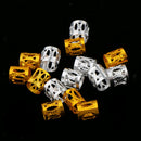 84pcs Charm Hair Braid Rings Dreadlock Shell Snowflake Star Pendant Loop