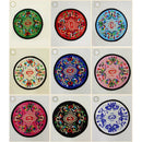 Cup coaster china embroidery cups mat silk cloth pattern home decor giftaccessXP