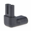 2.5A IEC320-C8 to C7 90 Degree Up Angle Angled Power Adapter Converter 110-