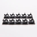 10x Cable Clips Adhesive Cord Management Organizer Wire Holder Clamp Black l Hc
