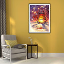 5D DIY Full Drill Diamond Painting Flame Light Cross Stitch Craft Kit Decor