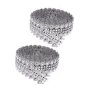 2pcs 5yard Rhinestone Chain Trim Sewing Applique Craft 27mm Wedding Decor