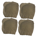 4X Waterproof Stretch Dining Chair Seat Cover Wedding Banquet 40-50cm Coffee