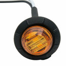 1X 3/4" Amber Yellow Small Round Side Marker lights 3LED Button Lamps Lorry 1 â„–[