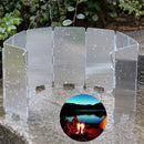Picnic Wind Guard Cookware Cookout Stove Outdoor Supplies Foldable Wind Shi Cy