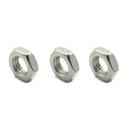 M2.5 Thread Hex Nuts 304 Stainless Steel Fastener DIN934 100pcs O9T9