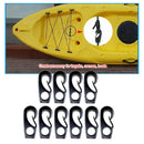 10pcs Reusable 8mm Nylon Bungee Hook Canoes Shock