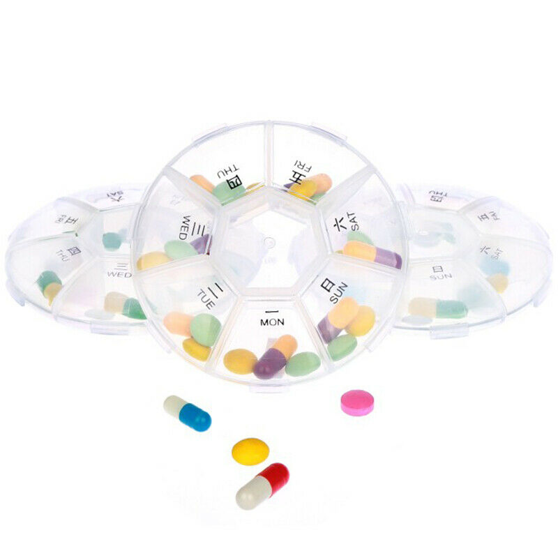 7 Slot Tablet Pill Medicine Box Holder Storage Organizer Container 2017 P5O1