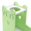 Hamster Automatic Water Fountain Drinker Food Feeder Playing Cage (Green) A