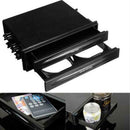 1x Double Din Radio Pocket Drink-Cup Holder +Storage Box for Universal Car truck