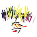 Montessori Teaching Material - 20Pcs 10 Beads Bars with 4 Set of 1-9 Beads Bar,