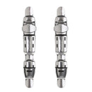 2x Adjustable Fishing Reel Seat Deck Wheel Rod Clip Pole Fitted Deck L