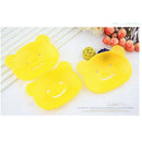 fashion cartoon smile Bear shaped soap dish creative bathroom home decor-OZ