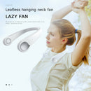Portable Mini Neck Wearable Fan Rechargeable Neckband Air Cooler (White)