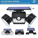 30 Led Solar Light Dual Head Solar Lamp Pir Motion Sensor Spotlight Waterpr