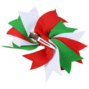 Christmas Baby Hair Bows Ornaments Bowknot Hairpin Headdress (004) W5I1