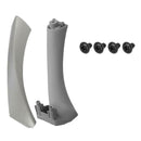 2pcs Right Side Inner Front Door Panel Pull Trim+Cover for  E90 E91 (Grey)