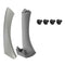 2pcs Right Side Inner Front Door Panel Pull Trim+Cover for  E90 E91 (Grey)