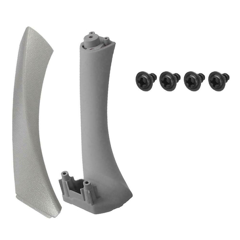 2pcs Right Side Inner Front Door Panel Pull Trim+Cover for  E90 E91 (Grey)