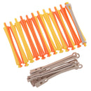 10pcs Hair Styling Design Comb Set with 12pcs Hair Curling Perm Rod Curler