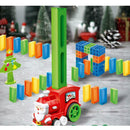 Domino Train Play Set with Sound & Light Automatic Laying Domino Brick Kids Toys