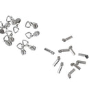 20Pcs Assorted Heart Rectangle Zipper Slider Puller Repair Kit Replacement