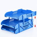 1X(3 Layers Moving Document File Tray Holders Desk Set Book Holder Organize