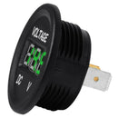Voltmeter 12-24V Round Green LED Display Digital Panel for Marine Boat BI19